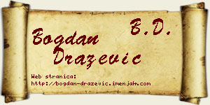 Bogdan Dražević vizit kartica